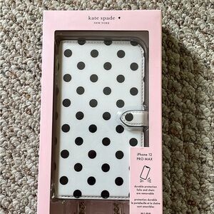 kate spade Polka Dot iPhone 12 Pro Max Case - Black and White